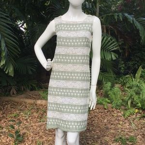 Vintage 1960-60s Hope Reed cotton and lace Dress